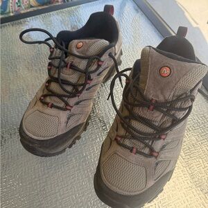 Merrell Gray Hiking Shoes - Durable Trail Sneakers